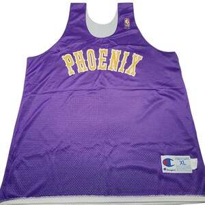Vintage Champion Phoenix Suns 90s NBA Reversible Mesh Practice Jersey - Men's XL
